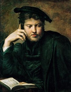 Man met een boek door Parmigianino